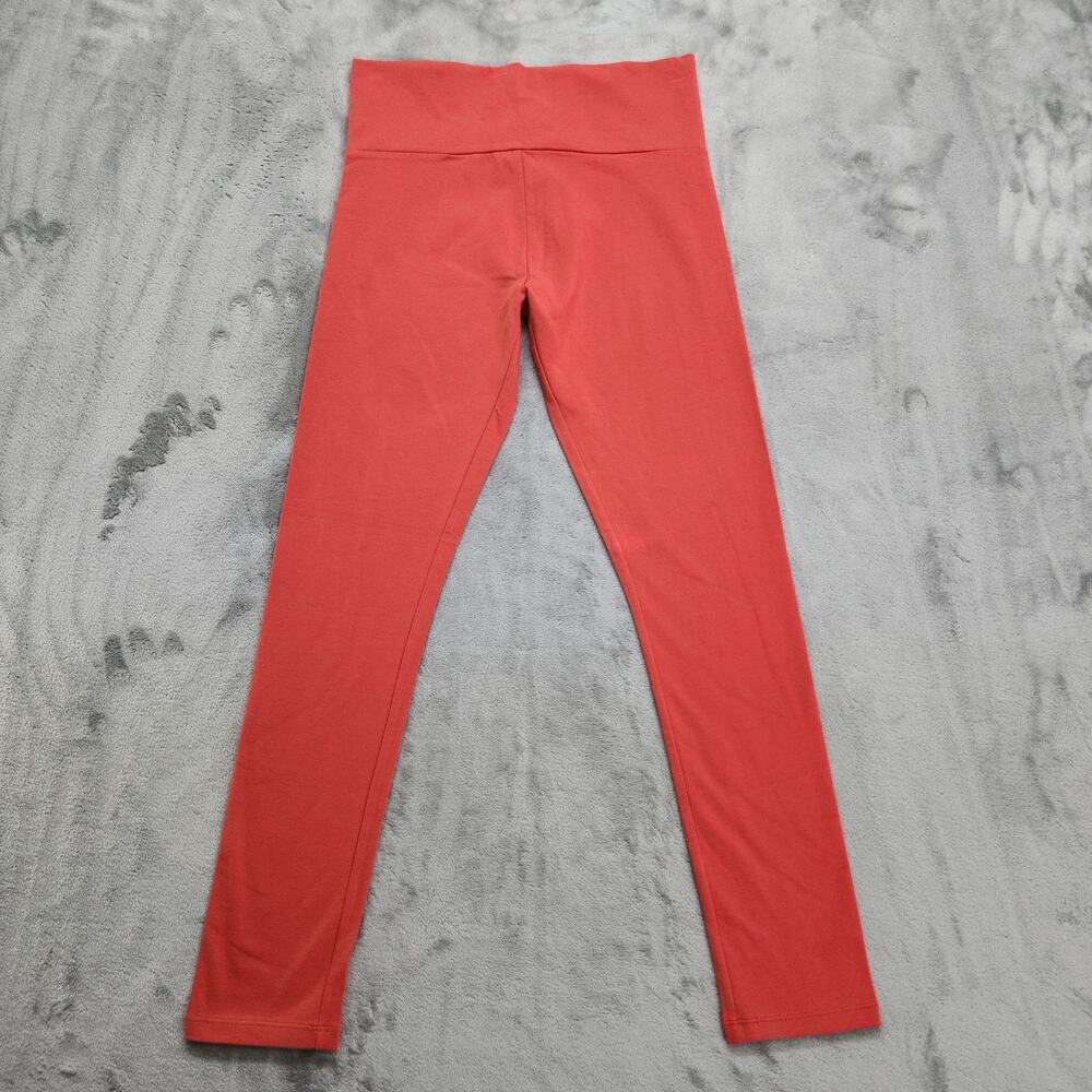 Forever 21 with PURPOSE Pants Womens L Orange High Rise Leggings Ankle High Rise